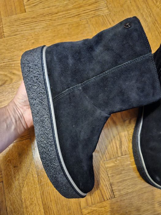 Замшеві сапоги черевики напівсапоги tamaris