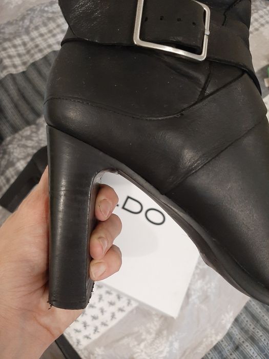 Черевики ботинки жіночі шкіряні 38-39, 25,5см,демі ботильоны каблук