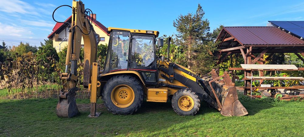 Koparko ladowarka  cat 428 c  caterpilar