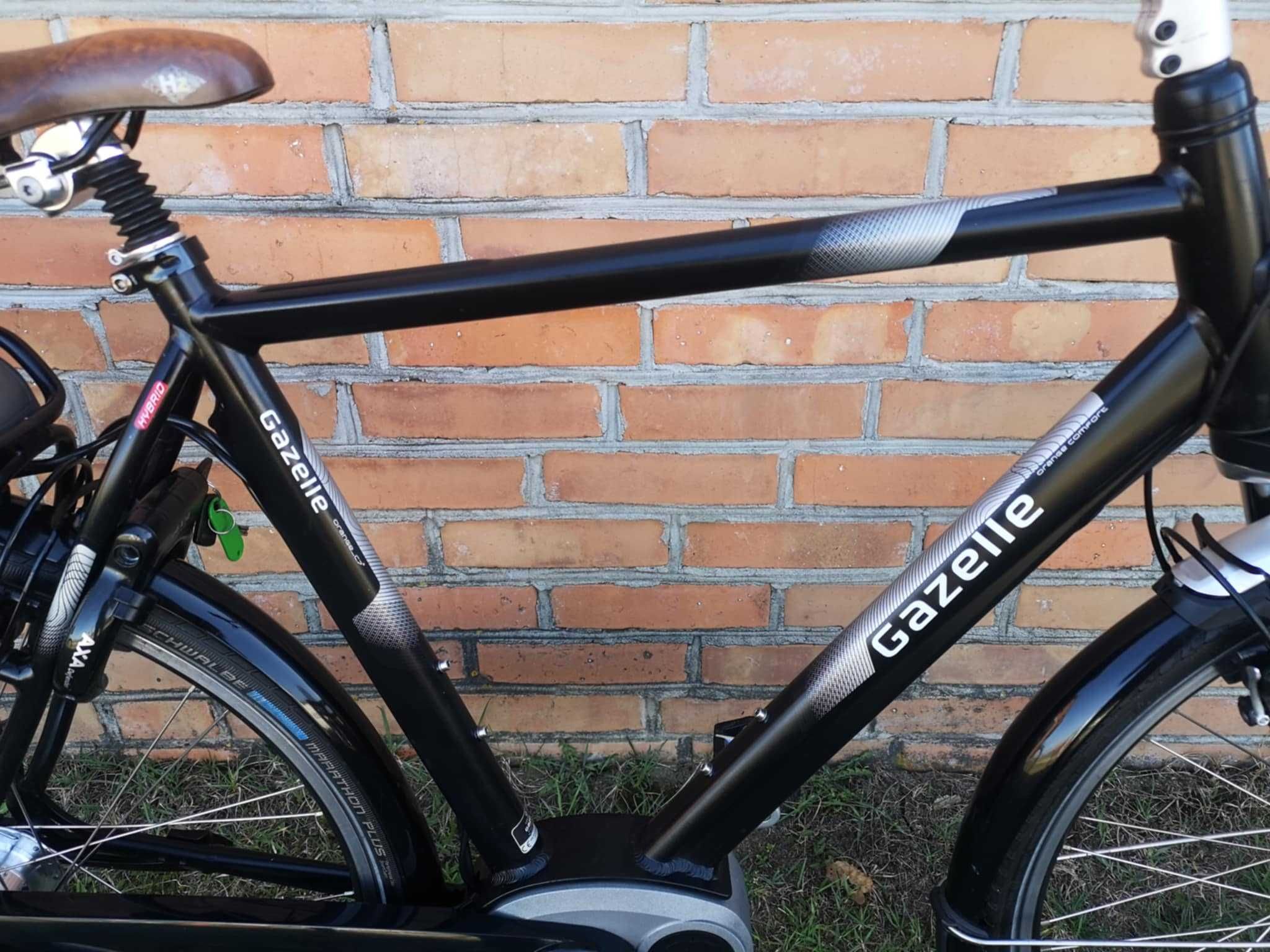 Rower męski holenderski z napędem elektrycznym Gazelle Orange BOSC