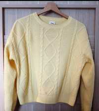 Sweter sinsay xs pastelowa żółć
