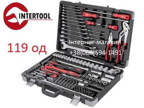 Набір інструментів 119 од. INTERTOOL Professional, набір ключів