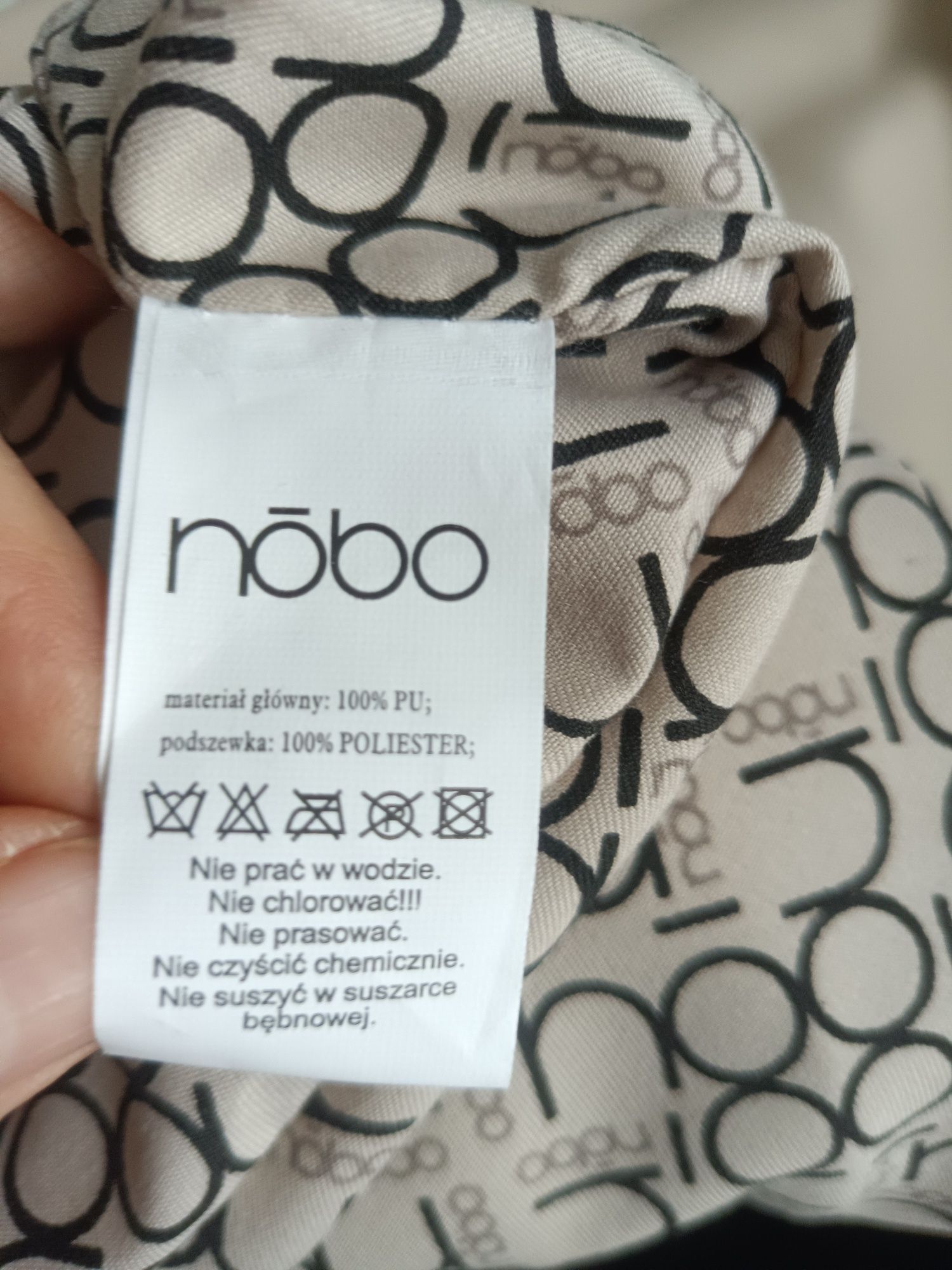 Torebka duża srebrna firma Nobo