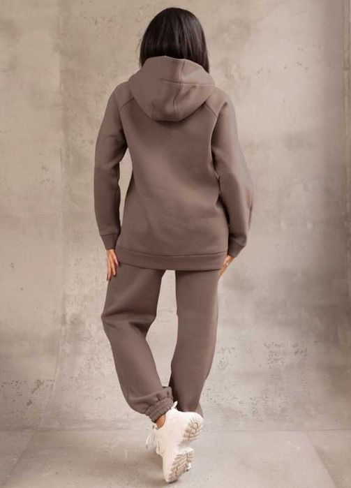 Жіночий зимовий костюм оверсайз на флісі: худі + джогери Tanali