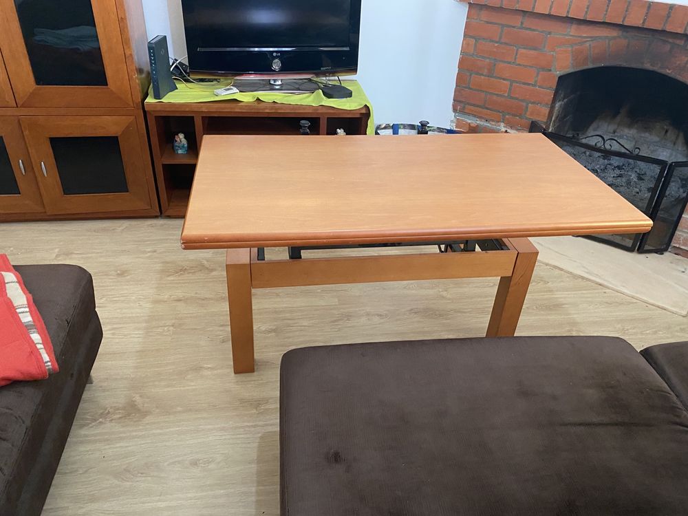 Mesa de sala 3 em 1(mesa centro, de jantar ou de jogo)