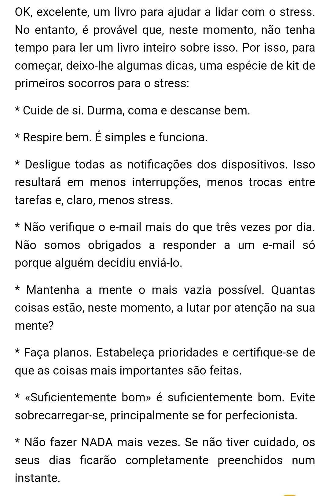 Viver sem stress