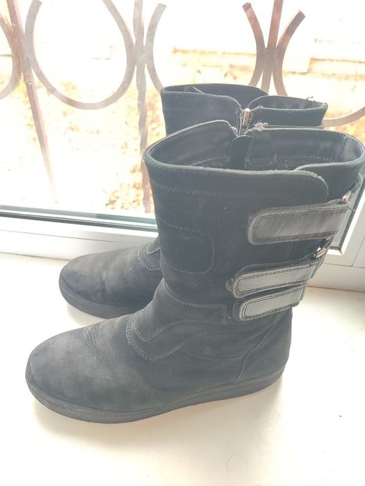 Ботинки жіночі замша зимові