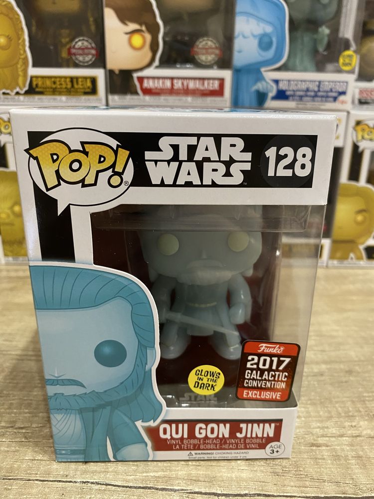 Star Wars Funko Pop 128 Qui Gon Jinn (Gitd)