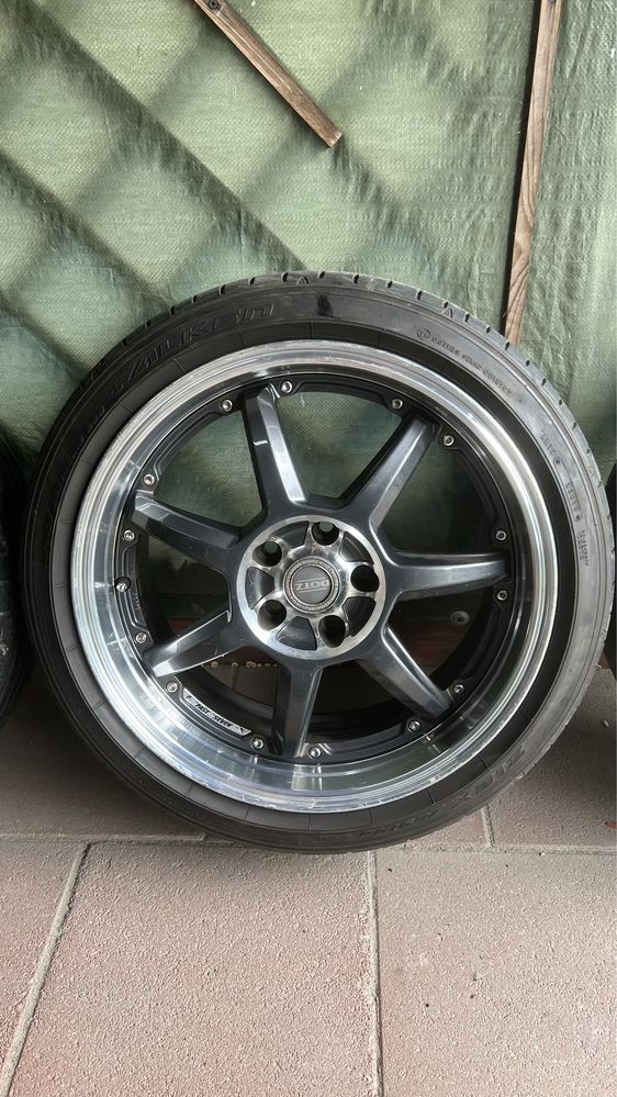 Alufelgi 5x112 18 Dotz Fast Seven+opony 225/40 18 Falken