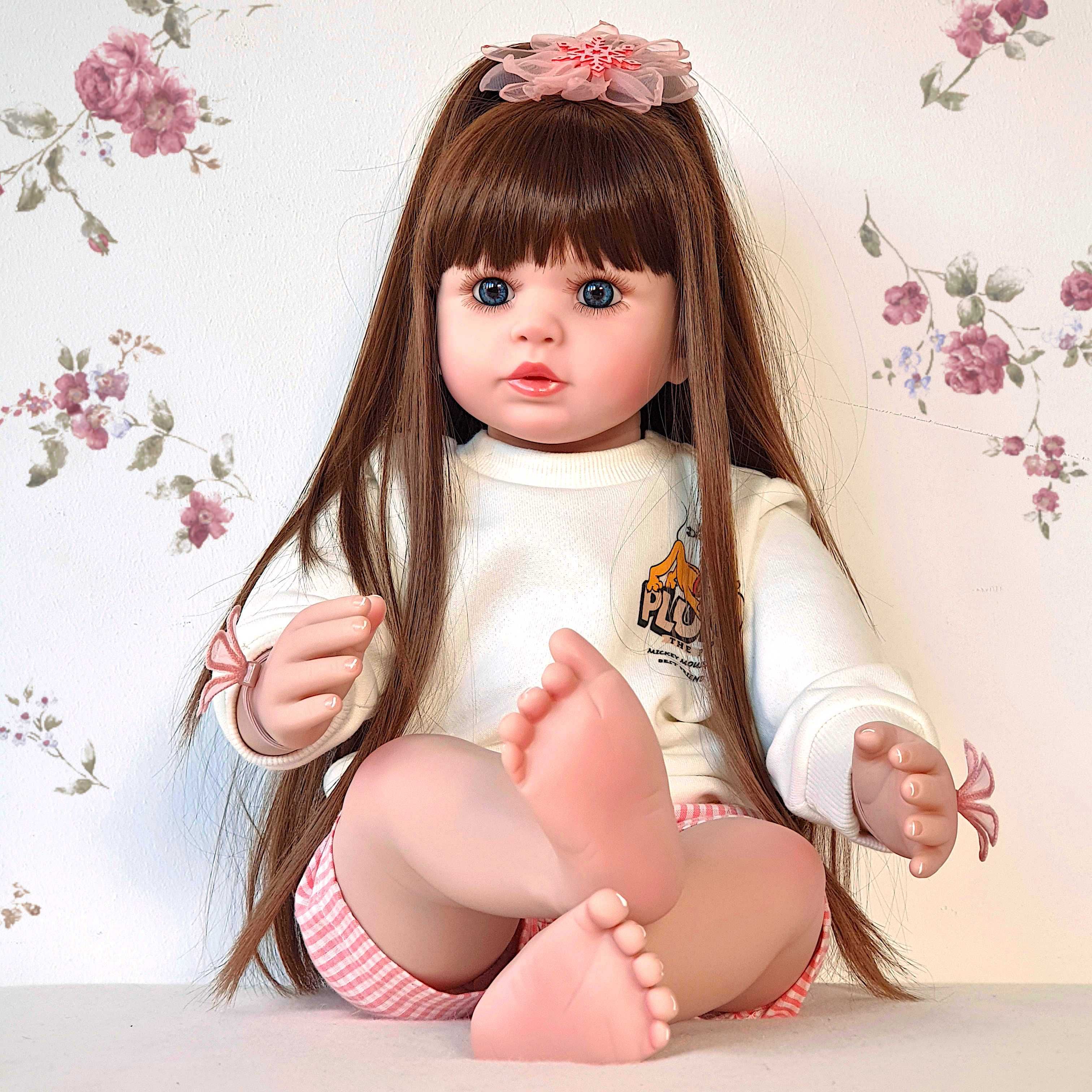 Brinquedos Boneca Bebé Reborn, Altura 60cms, Peso 1.5Kgs (Novo Artigo)