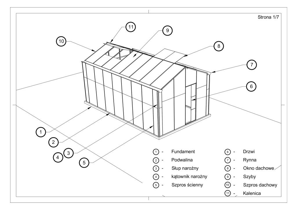 Szklarnia ogrodowa 20m2