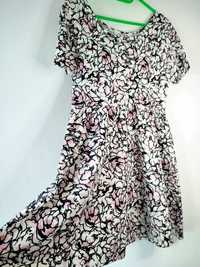 Sukienka letnia elegancja plus size w kwiaty Dorothy Perkins XL