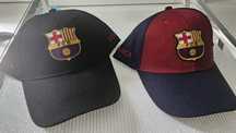 Czapki FC Barcelona, dwie, nowe