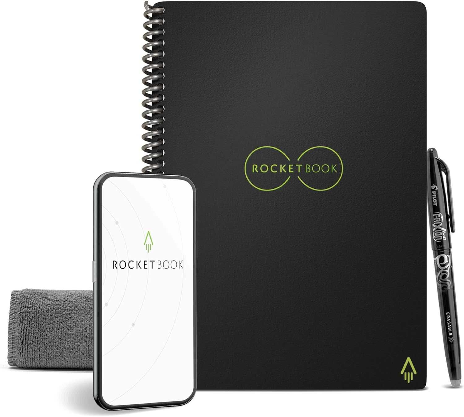 Rocketbook A4 Preto. Caderno inteligente reutilizável. Experimenta!