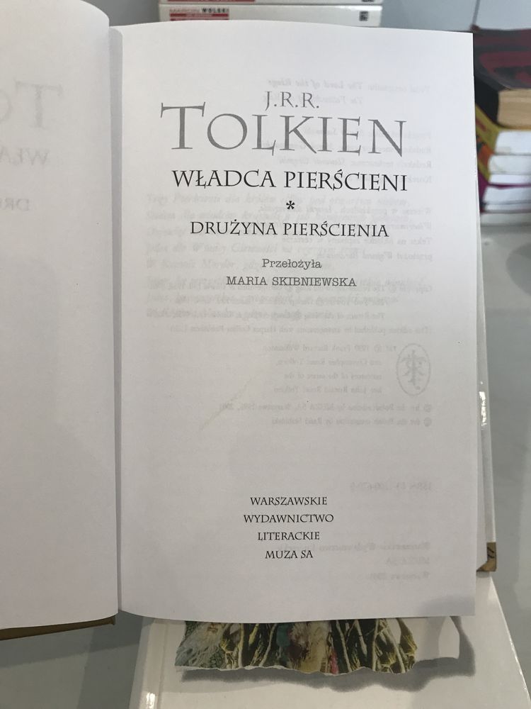 Władca Pierścieni Trylogia J.R.R Tolkien