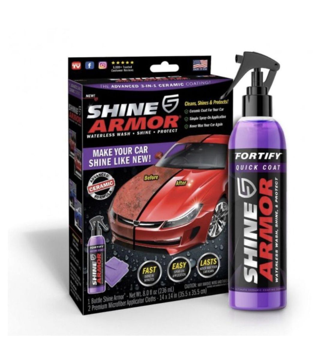 Полироль спрей от царапин Shine Armor для полировки автомобиля 236г