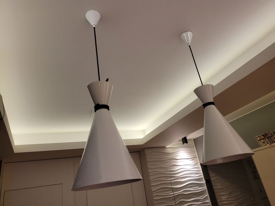 Lampa loft 50cm 2szt białe