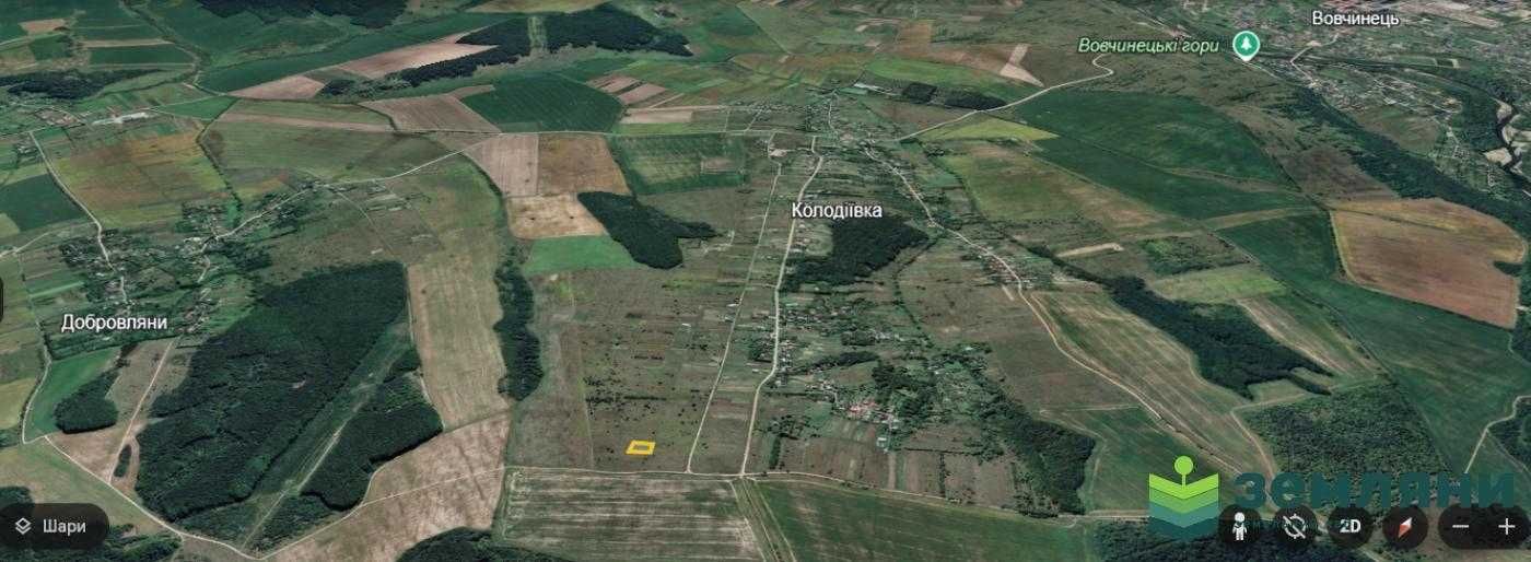 Продаж земельної ділянки 12 сот під будівництво с.Колодіївка