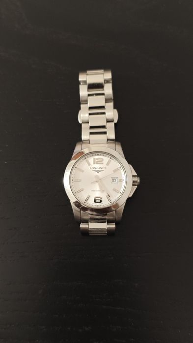 LONGINES Conquest Quartz SS 29.5 MM Silver Dial Women's