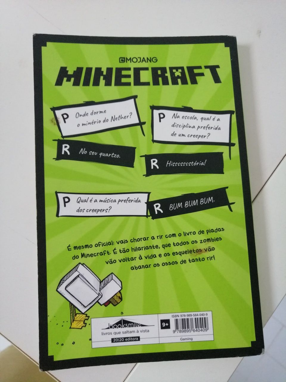 Livro de piadas do Minecraft