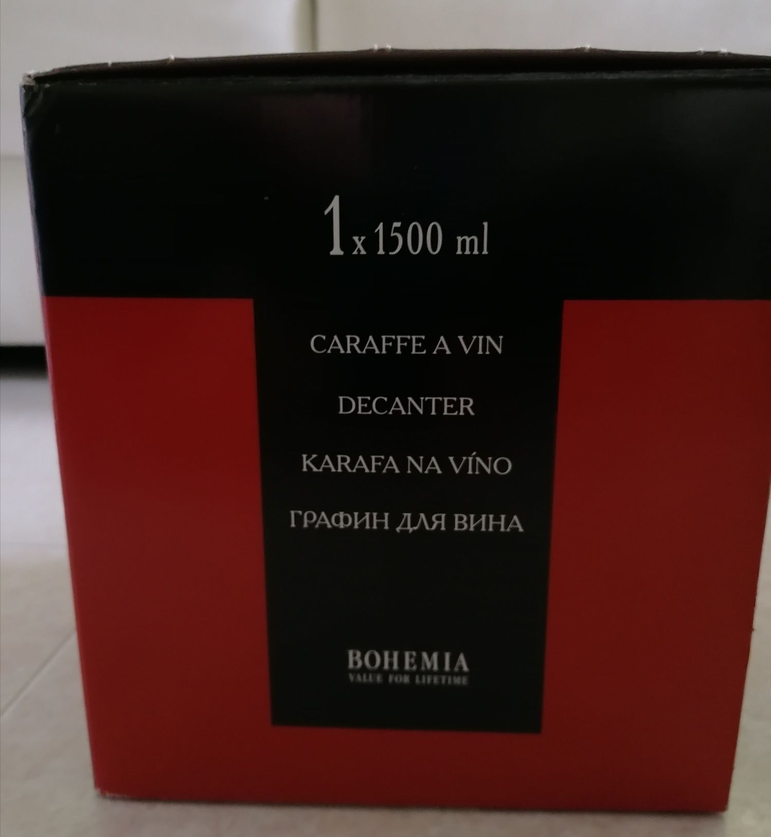 Garrafa Decantador Cristal da Bohemia Nova