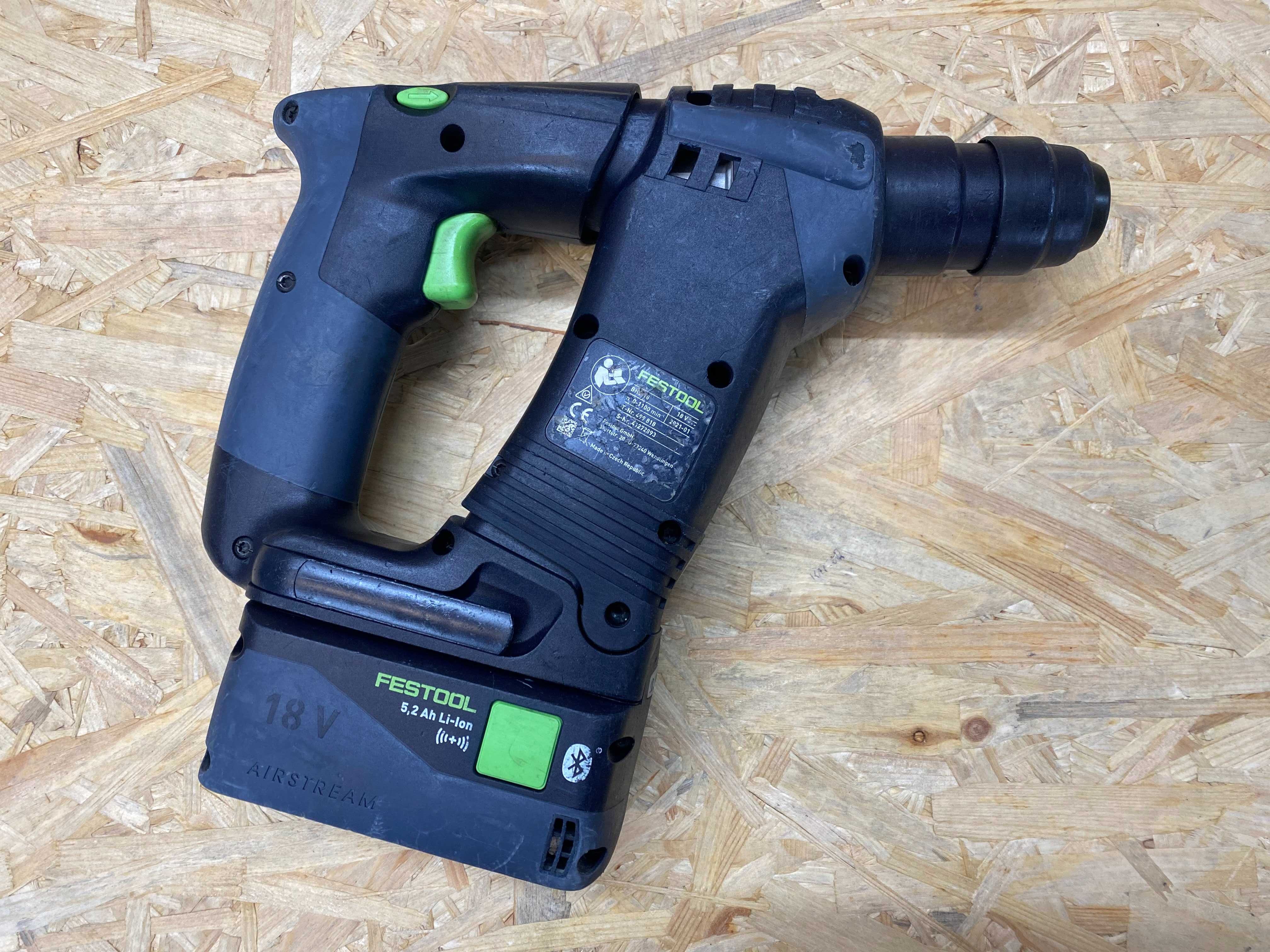 Młotowiertarka Festool BHC 18 + akumulator 18V 5.2Ah – 2021 r