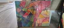 Óleo sobre tela. Abstrato 50cm x 61cm