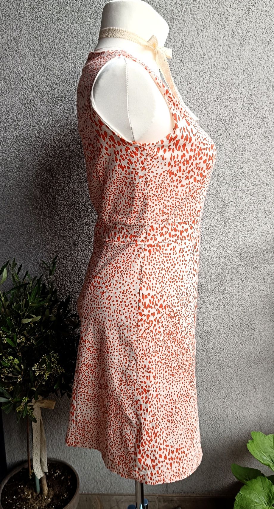 Bel&Bo sukienka w stylu Twiggy L biust 49x2 kropeczki 97% cotton