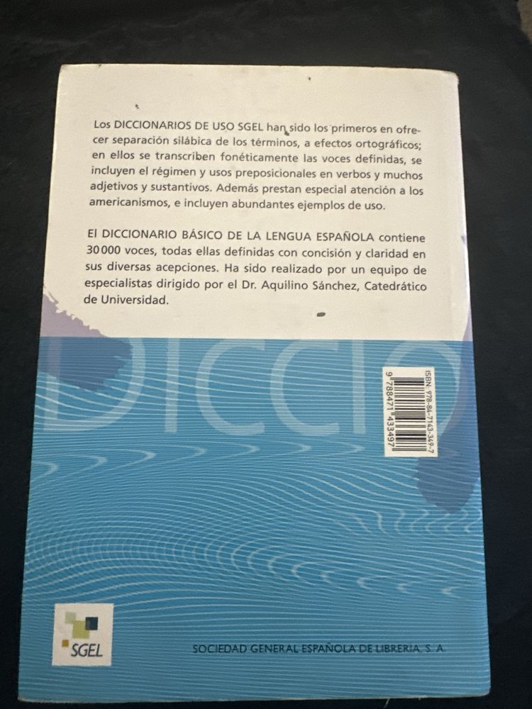 Diccionario basico de uso de la lengua esponola