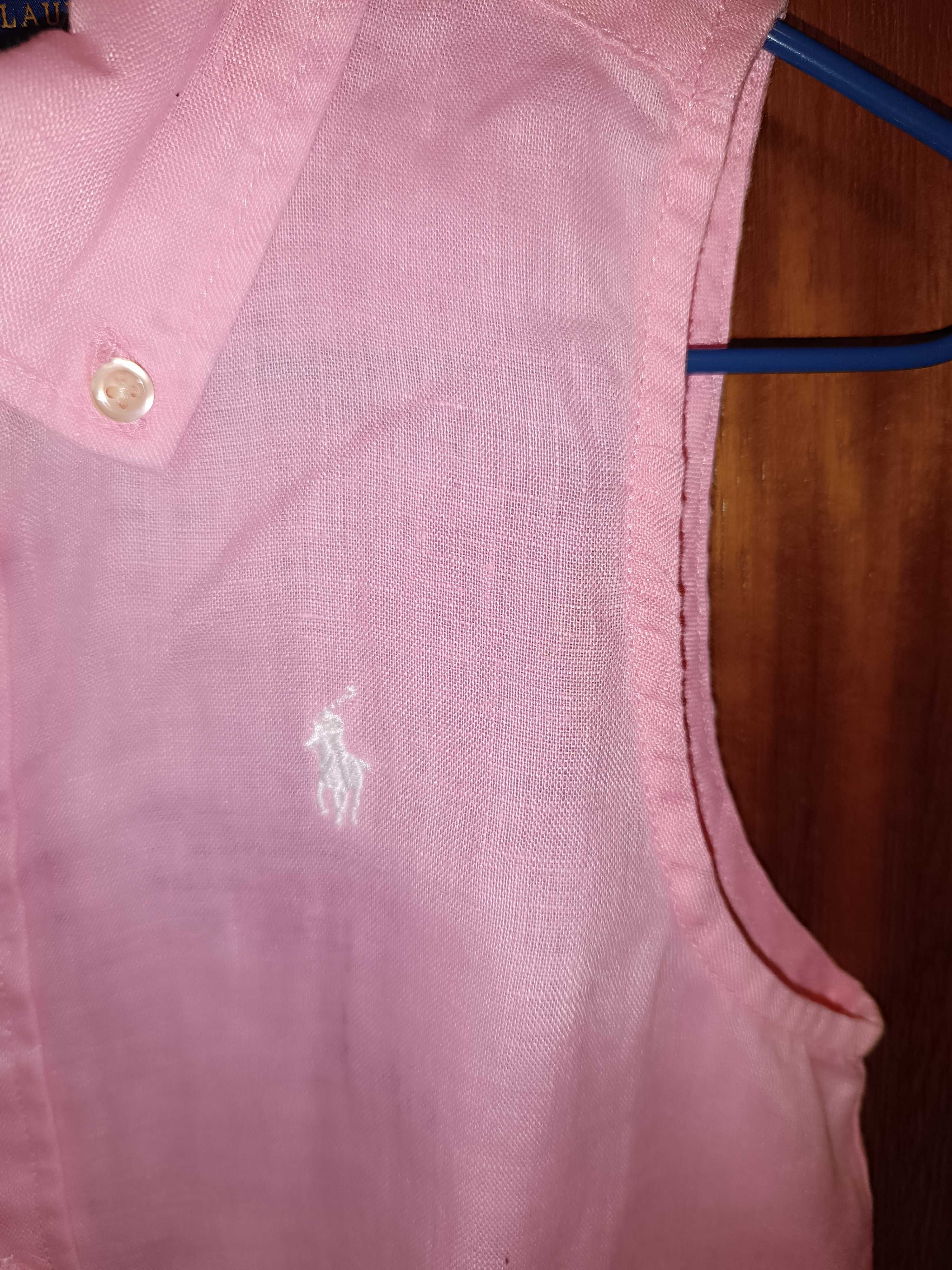 Blusa de menina Ralph Lauren, 100% linho - 6 anos - como nova