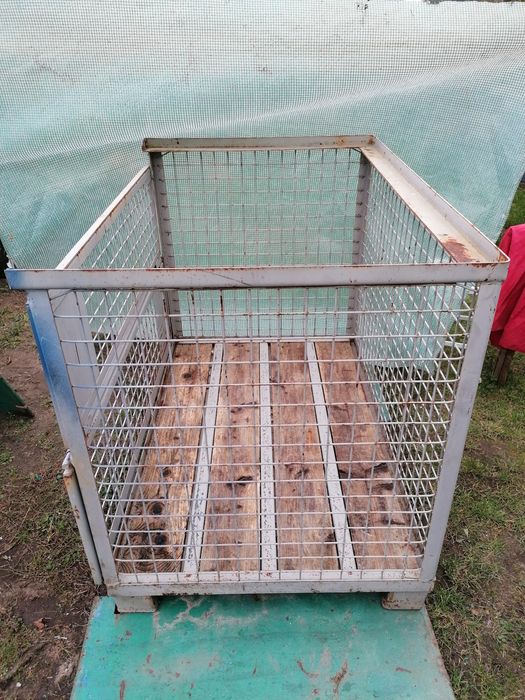 Kosz metalowy paleta