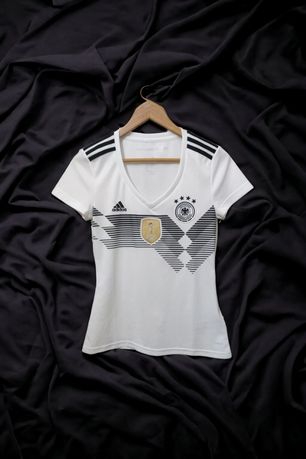 koszulka sportowa piłkarska damska S classic adidas sport Jersey niemc