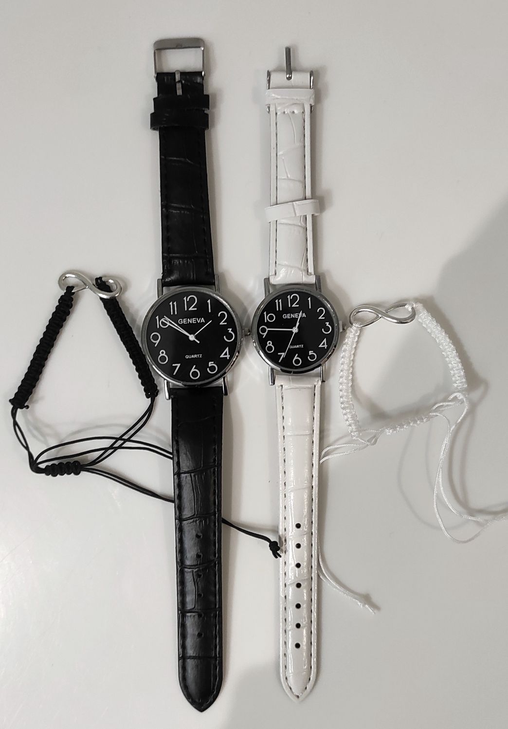 Conjunto relógio e pulseira para casal