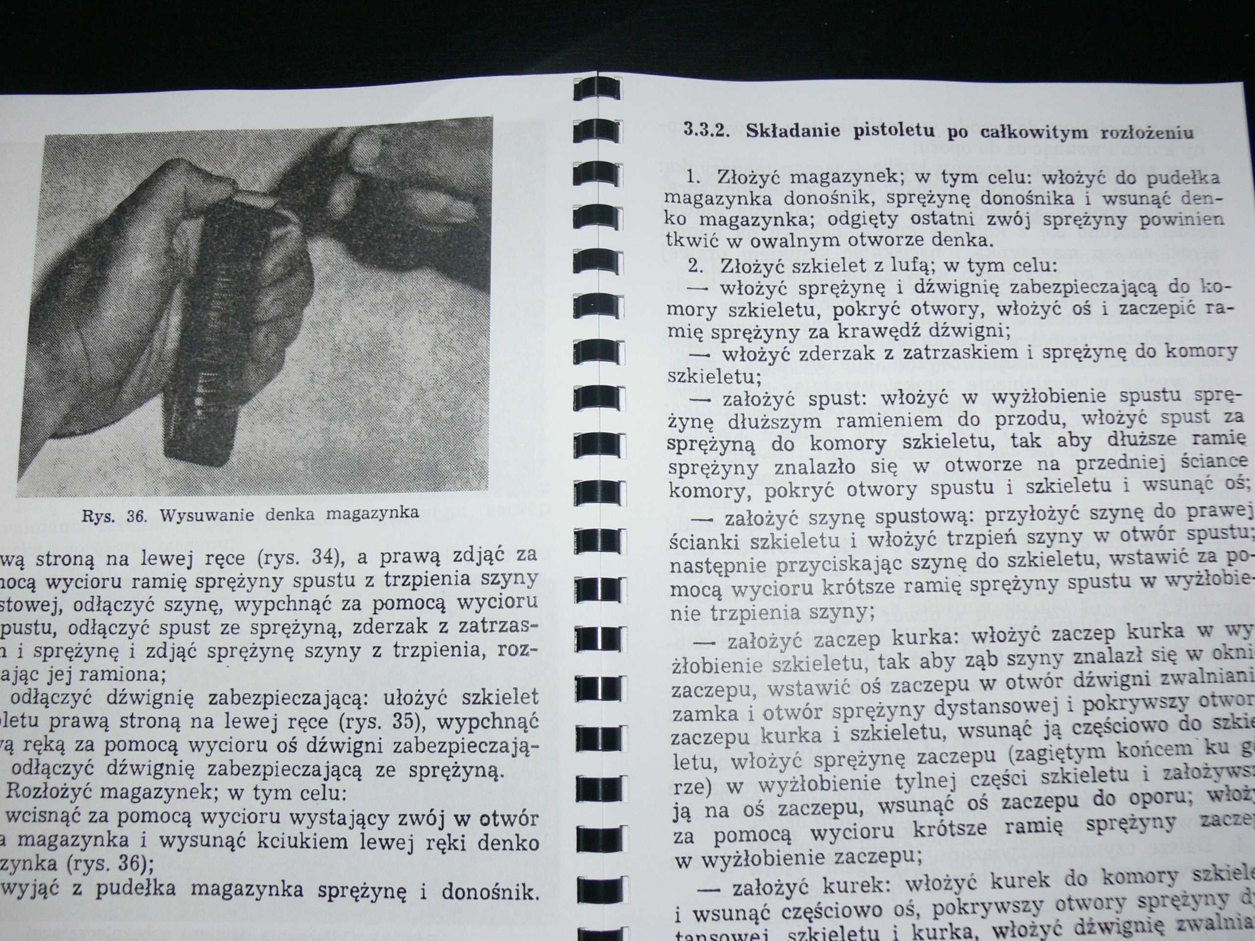 Instrukcja 9 mm Pistolet wz. 1983 P-83 z 1985r