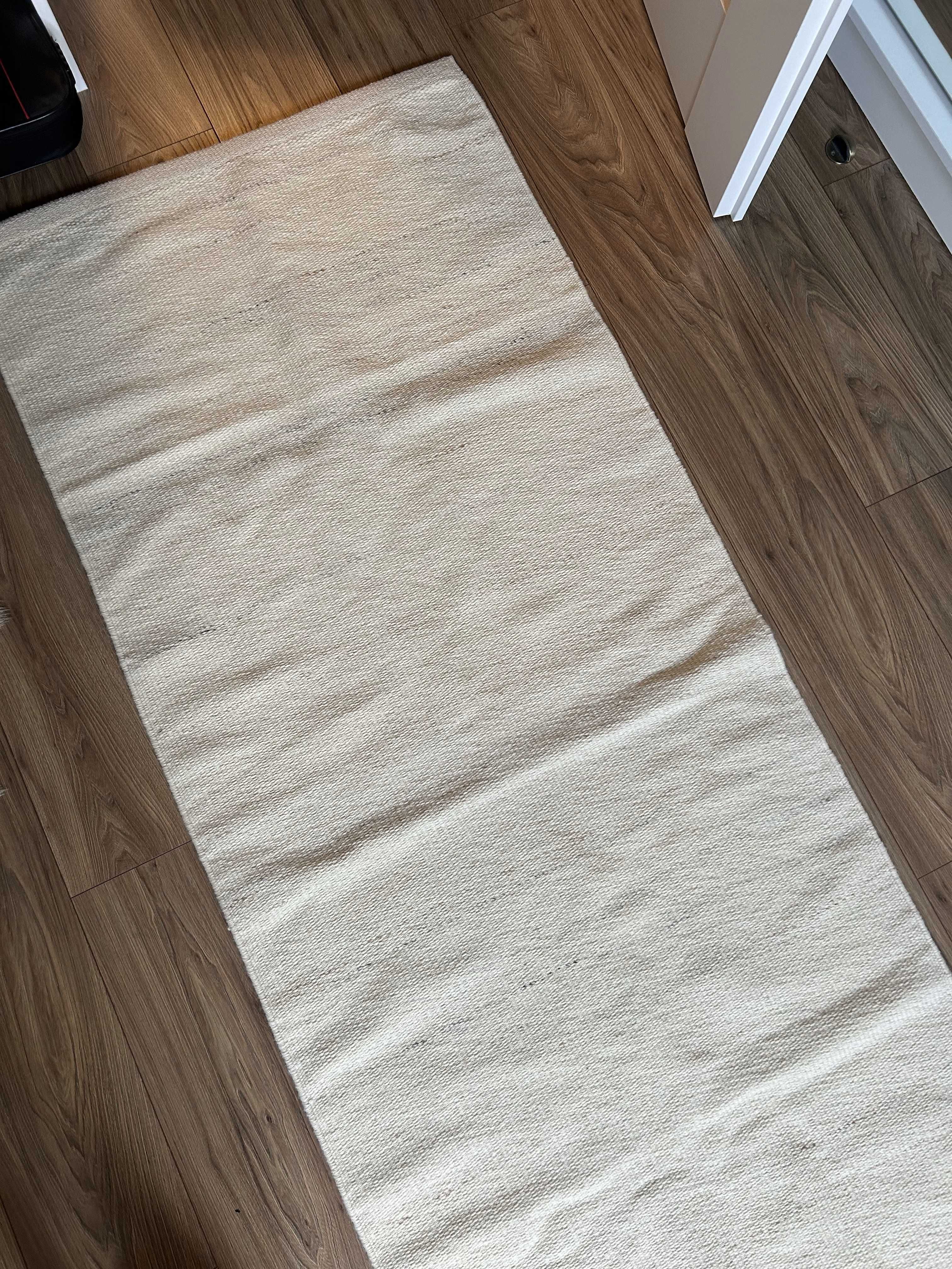 Dywan 80x200 chodnik beżowy IKEA Tidtabell