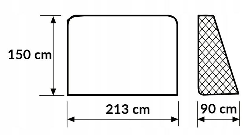 Bramka piłkarska do piłki nożnej duża metalowa 213x150 cm