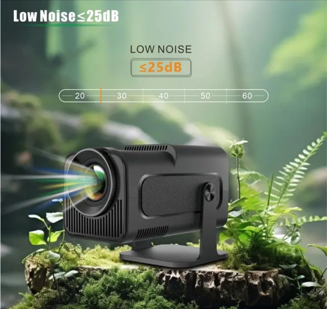 Projetor 8000 lumens + Mini Android + NATIVA 1080p + WiFi 6 + Keystone