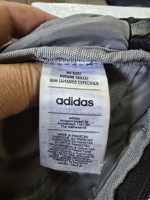Сумка бананка на пояс тканинна Adidas IU2721 Чорна