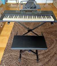 Zestaw Keyboard Max KB2 z akcesoriami do nauki gry na pianinie
