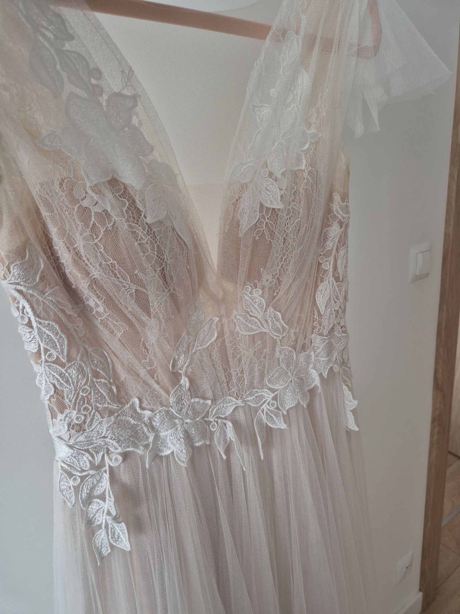 Suknia ślubna Bamako rustykalna/boho S/M
