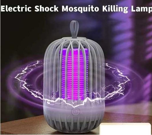 Lampa przeciw komarom ultrafiolet moskitiera USB C do domu i ogrodu