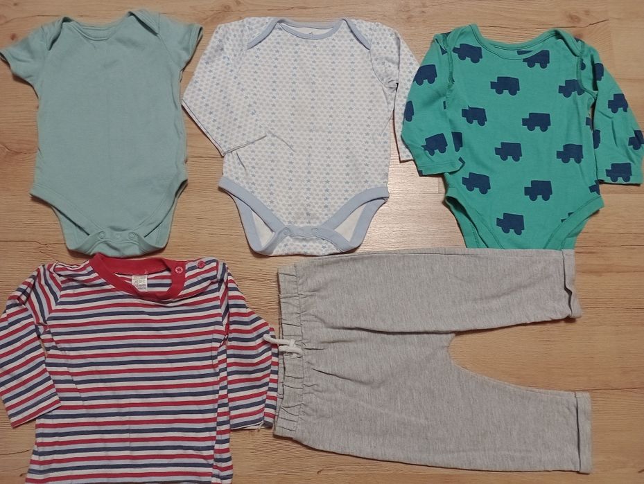 Paka zestaw ubranek na 74 80 dla chłopaka 9-12 m