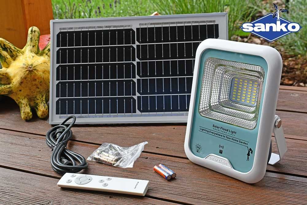 Lampa solarna SANKO LED E2 (60W) panel słoneczny 16W czujnik ruchu