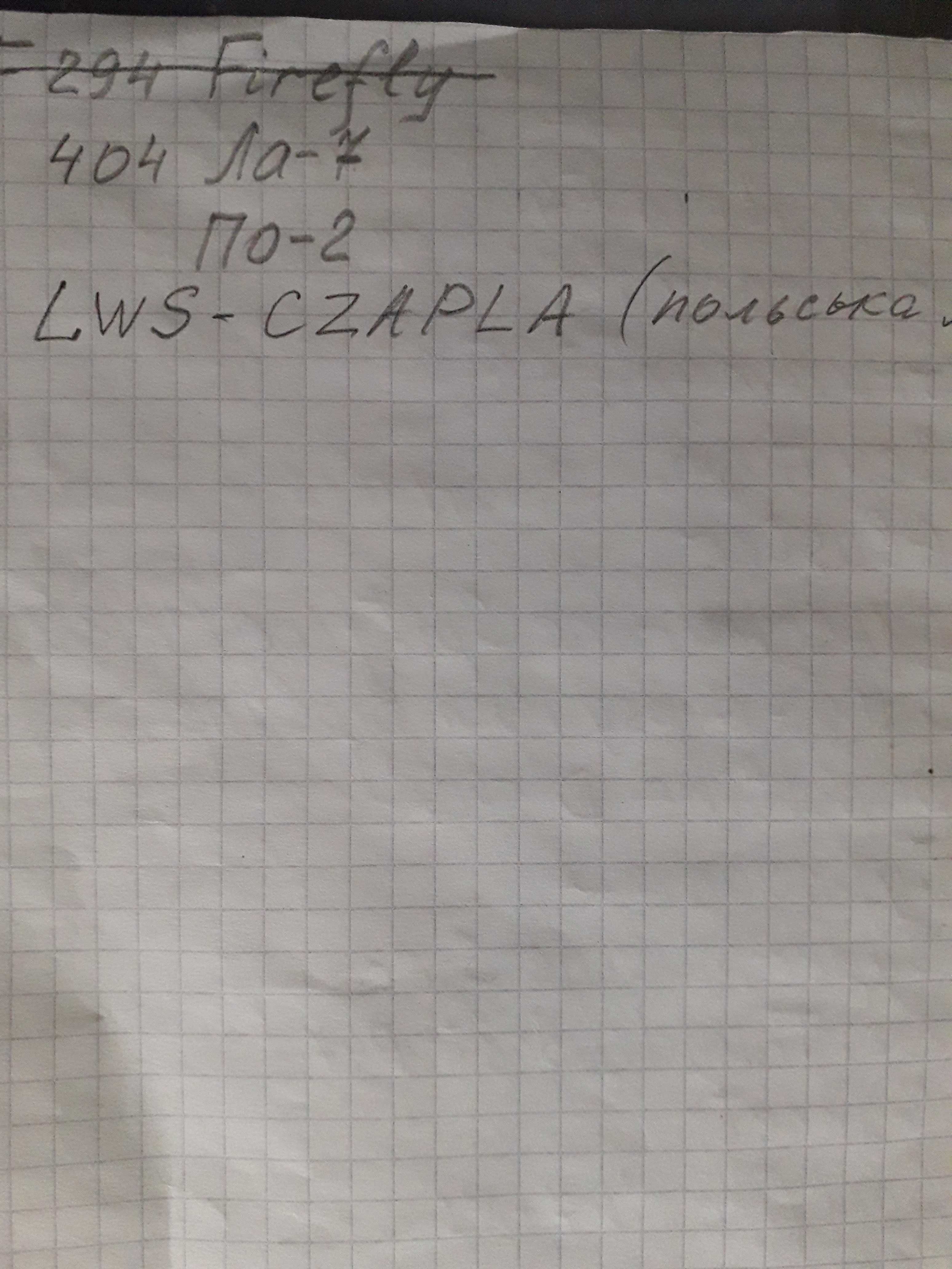 Сборные модели самолетов