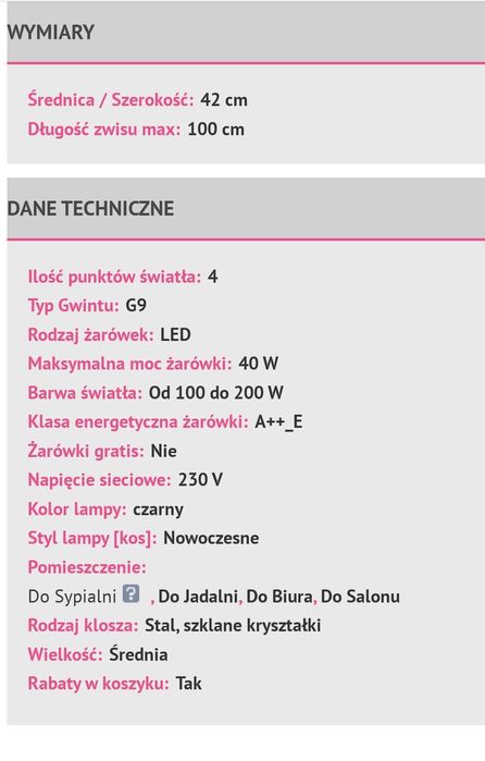 Lampa Doris Italux