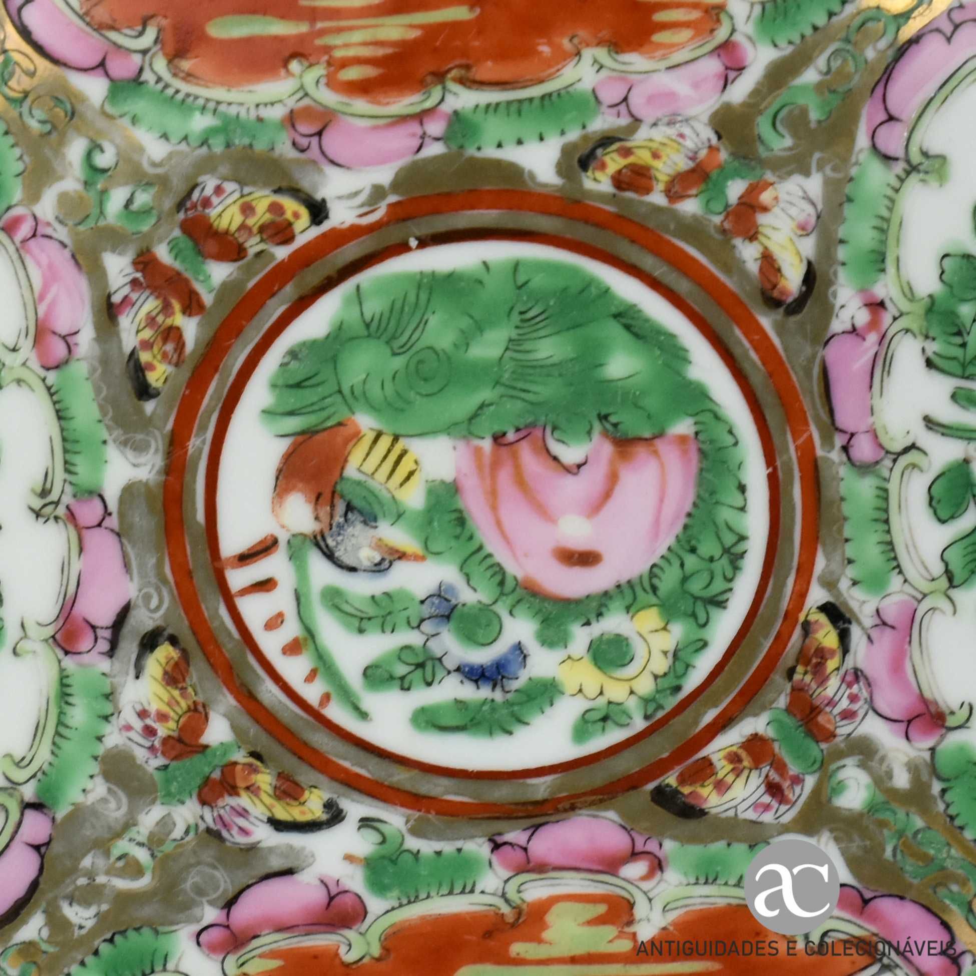 Taça Porcelana da China, Decoração Mandarim