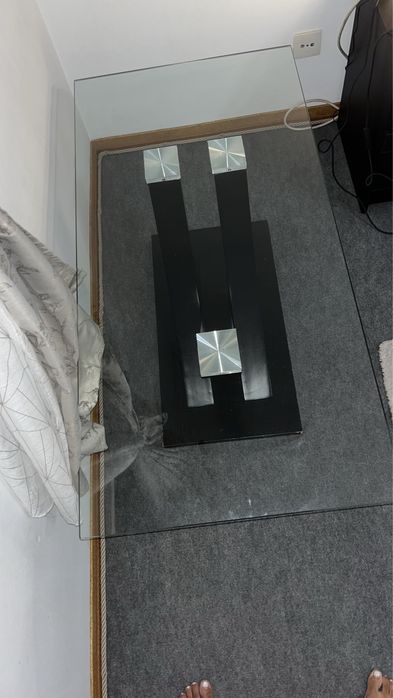 Mesa de centro de vidro em otimo estado