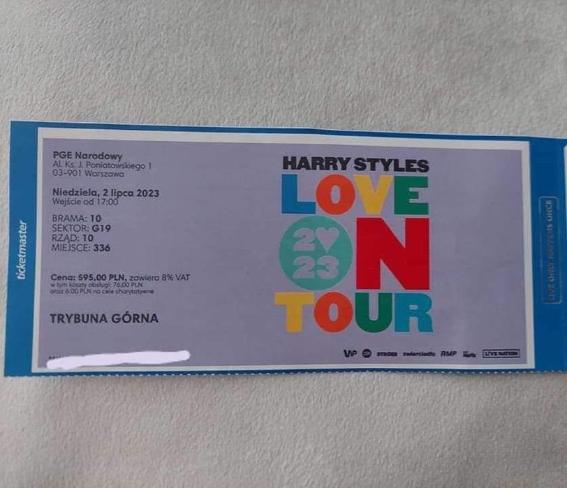 Bilety na koncert Harry Styles - Warszawa 2 lipca