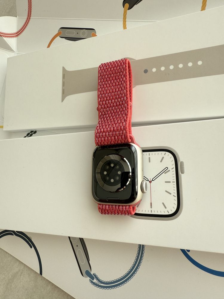 ОРИГІНАЛ Apple Watch 7 41 mm starlight повний комплект