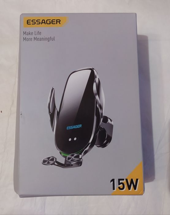 Автомобільний Тримач Бездротовий Зарядний Пристрій Essager 15 Вт
